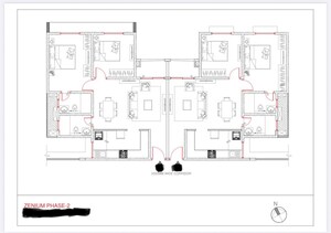 Floor Plan in 4 BHK Apartment at Puravankara Purva Zenium, Hosahalli – for Sale