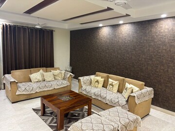 Living Room in 4 BHK Builder Floor at Ansal Sushant Apartments, Sushant Lok I – for Sale