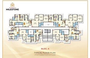 Floor Plan in 1 BHK Apartment at Deeplaxmi Shreeji Milestone, Belawali – for Sale