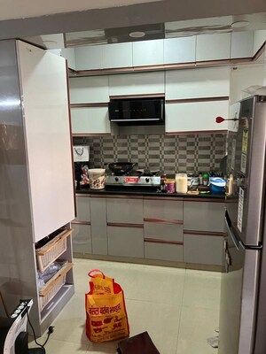 Kitchen in 3 BHK Apartment at Nirala World Estate I, Tech Zone 4 Greater Noida – for Rent
