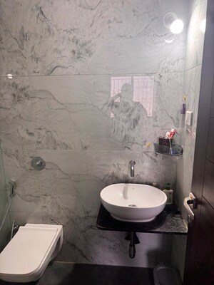 Bathroom in 3 BHK Apartment at Viman Nagar – for Rent