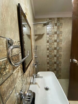 Bathroom in 2 BHK Builder Floor at East Of Kailash – for Rent