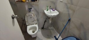 Bathroom in 1.5 BHK Apartment at Runwal Bliss, Kanjurmarg East – for Rent