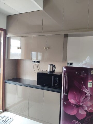 Kitchen in 3 BHK Apartment at Manbhum Around The Grove, Financial District – for Rent