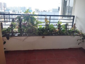 Balcony in 3 BHK Apartment at Manbhum Around The Grove, Financial District – for Rent