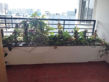 Balcony in 3 BHK Apartment at Manbhum Around The Grove, Financial District – for Rent