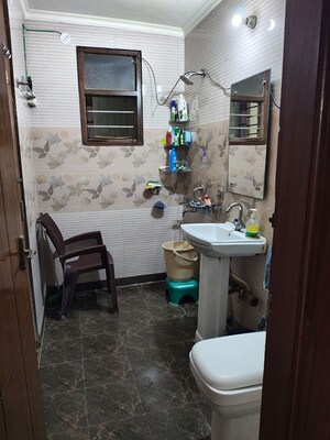 Bathroom in 4 BHK Builder Floor at Green Fields Colony – for Sale