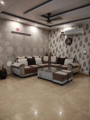 Living Room in 4 BHK Builder Floor at Green Fields Colony – for Sale