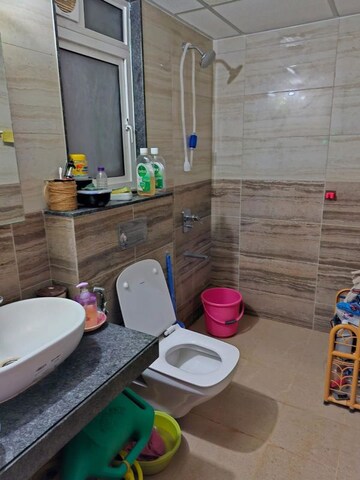 Bathroom in 2 BHK Apartment at Shah Gagan Garima, Aundh Road – for Rent