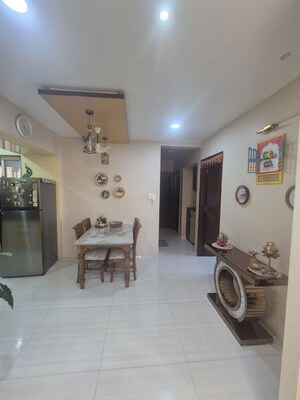 Living Room in 3 BHK Apartment at Akshar Green World, Dighe – for Sale