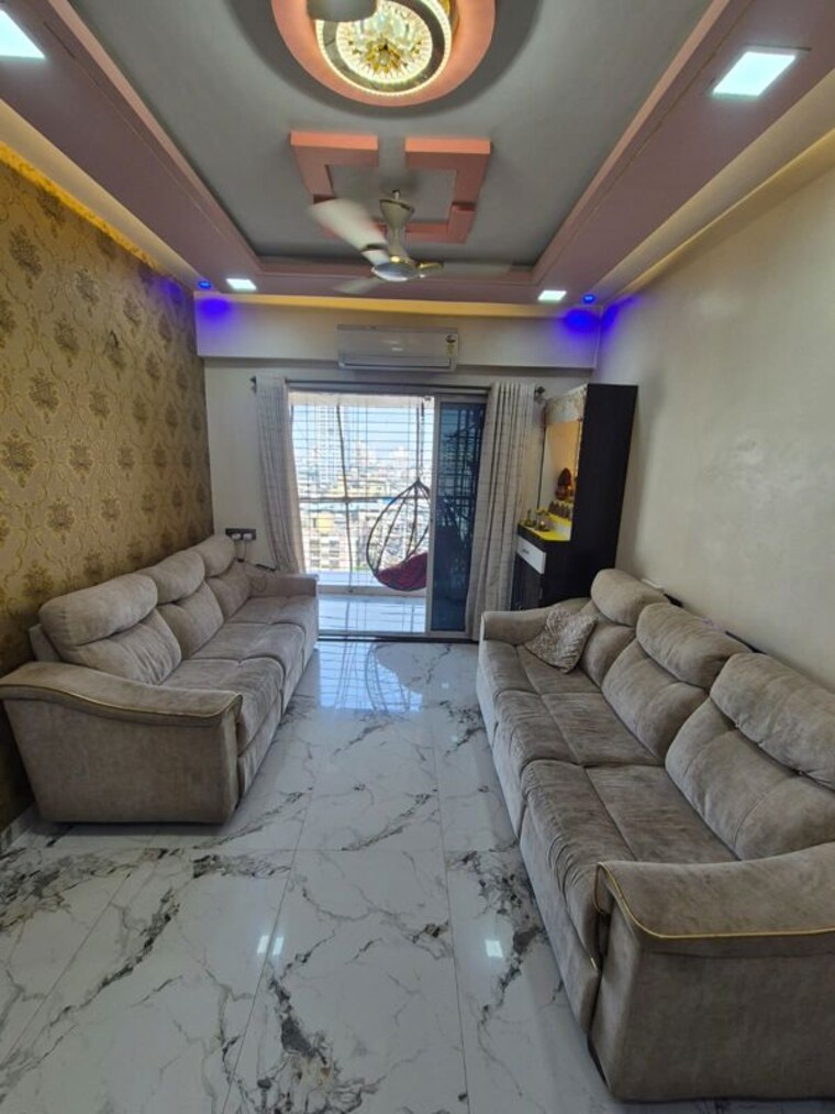 Living Room, yasho-deep-heights 1 Bedroom 550 Sq.Ft. Apartment In Gothivali Village Navi Mumbai 10027292