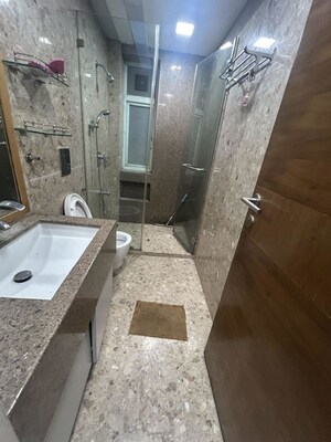 Bathroom in 4 BHK Apartment at Sumer Trinity Towers, Prabhadevi – for Rent
