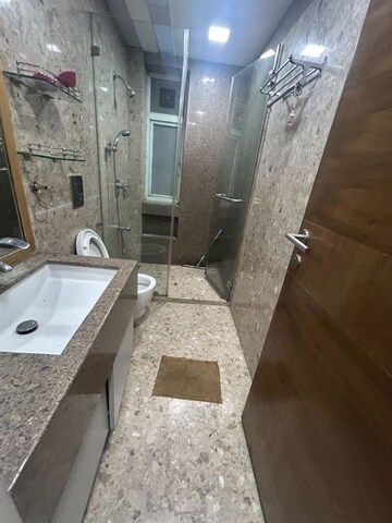 Bathroom in 4 BHK Apartment at Sumer Trinity Towers, Prabhadevi – for Rent