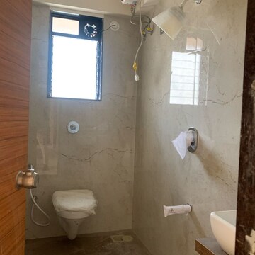 Bathroom in 3 BHK Apartment at Aadhunik Bansi Terrace CHS, Dalvi Nagar – for Rent