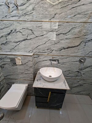 Bathroom in 2 BHK Builder Floor at Ashoka Enclave 3, Sector 35 – for Rent