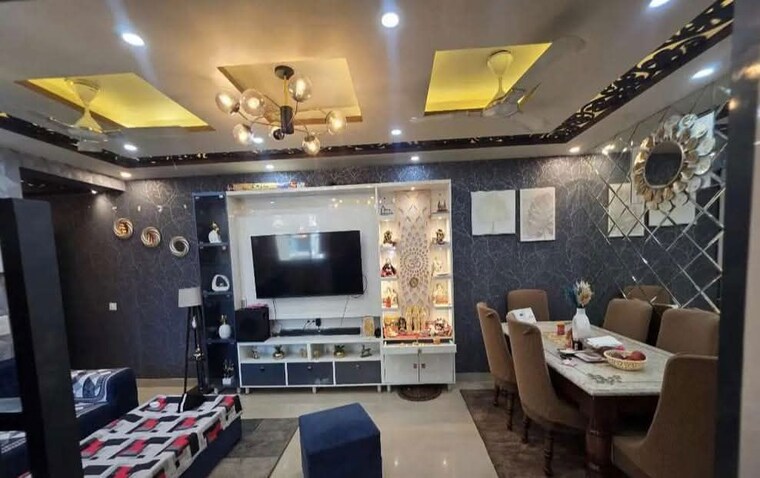 Living Room, omkar-royal-nest 4 Bedroom 2035 Sq.Ft. Apartment In Tech Zone 4 Greater Noida Greater Noida 10027434
