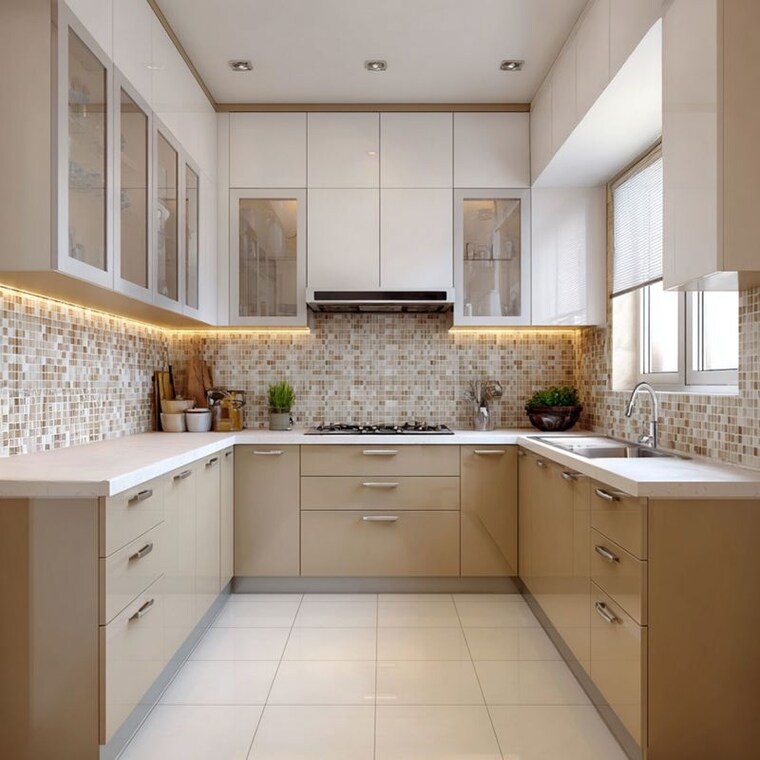 Kitchen, pitampura 4 Bedroom 1500 Sq.Ft. Apartment In Pitampura Delhi 10027444