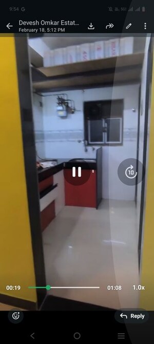 Kitchen in 1.5 BHK Apartment at Rainbow CHS Vashi Sector 10, Vashi Sector 10 – for Rent