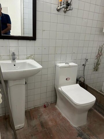 Bathroom in 3 BHK Apartment at Sarita Vihar – for Rent
