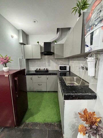 Kitchen in 1 RK Builder Floor at The Grand, Sector 52 – for Rent