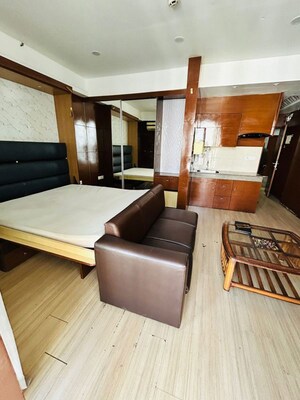 Living Room in 1 RK Apartment at DLF My Pad, Gomti Nagar – for Rent