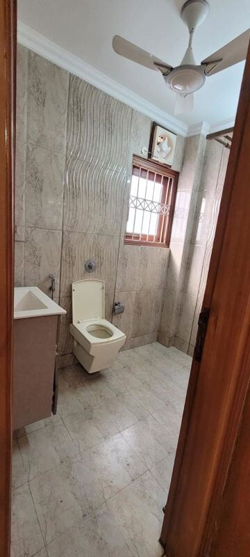 Bathroom in 3 BHK Builder Floor at Chittaranjan Park – for Rent