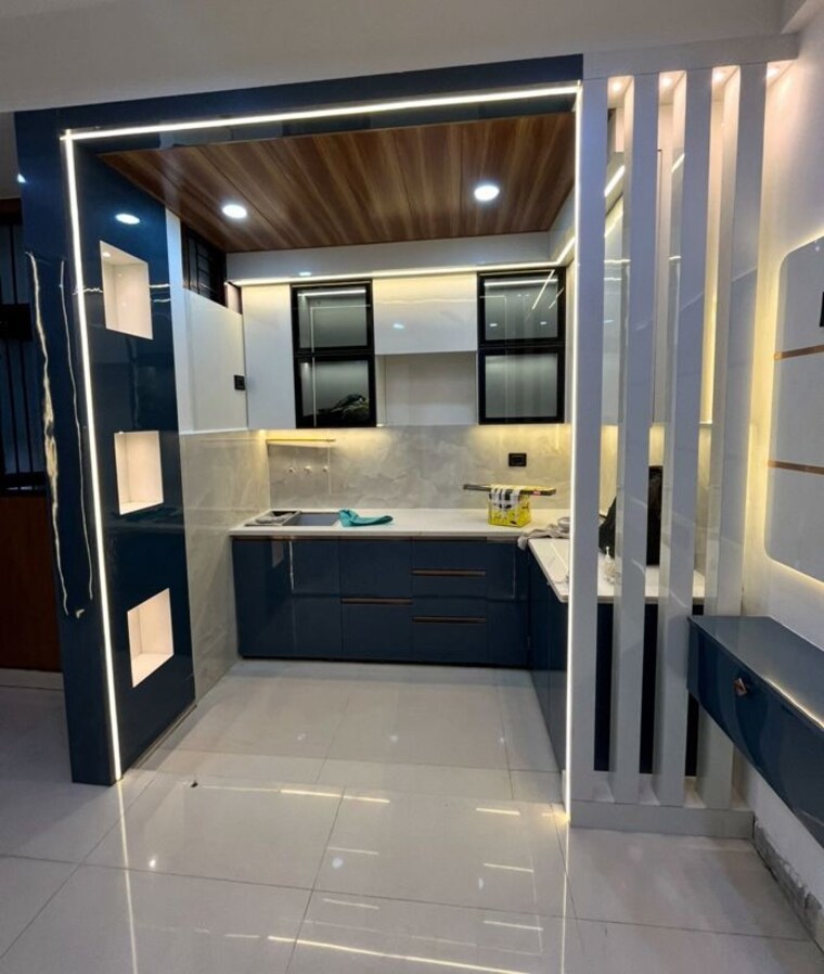 Kitchen, indrapuram 3 Bedroom 1250 Sq.Ft. Builder Floor In Indrapuram Ghaziabad 10017659