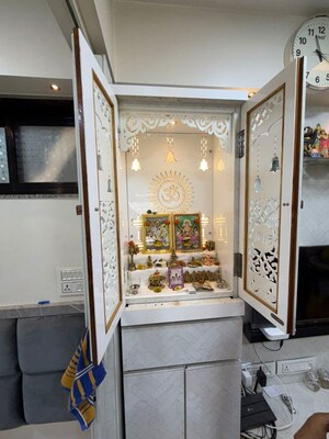 Building Lobby in 1 BHK Apartment at MHADA Prakash Cotton Mill, Lower Parel – for Rent