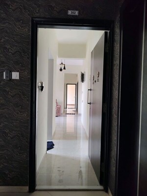 Building Lobby in 3 BHK Apartment at Harmony Sky Suites, Ghodbunder Road – for Rent