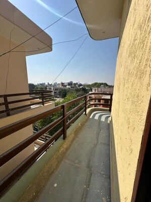 Balcony in 2 BHK Builder Floor at The Galaxy Hotel, Sector 15 – for Rent