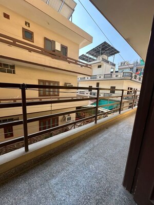 Balcony in 2 BHK Builder Floor at Patel Nagar Society, Sector 15 – for Rent