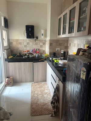 Kitchen in Studio Apartment at Puravankara Silversands, Mundhwa – for Rent