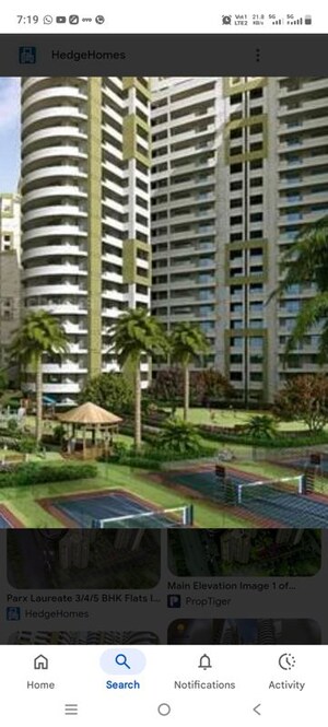 4 BHK Apartment For Rent in Parx Laureate, Sector 108