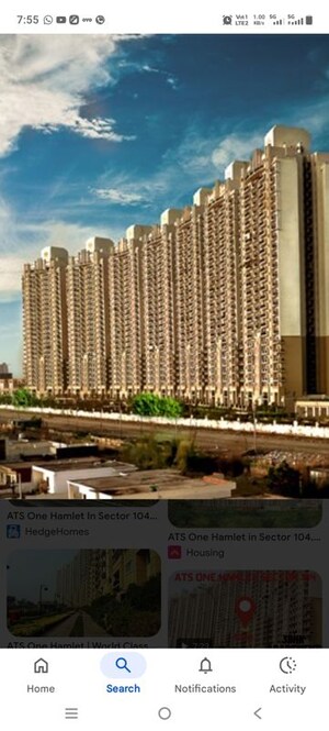 3 BHK Apartment For Rent in ATS One Hamlet, Sector 104