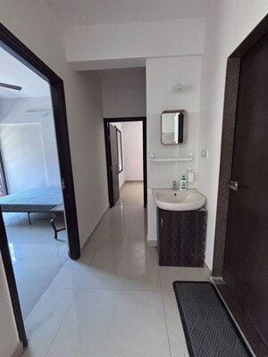 Building Lobby in 2 BHK Apartment at Siddhivinayak Echoing Greens, Wakad – for Rent