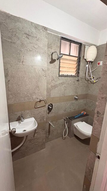 Bathroom in 3 BHK Apartment at Tragad – for Rent