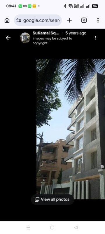 1 BHK Apartment – Exterior View View at Khinvasara Sukamal Square, Thergaon - for Rent