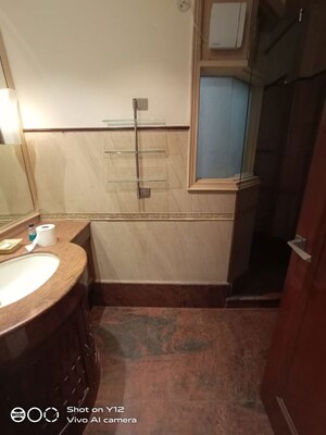 Bathroom in 3 BHK Builder Floor at Greater Kailash I – for Rent