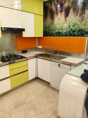 Kitchen in 2 BHK Builder Floor at Chittaranjan Park – for Rent