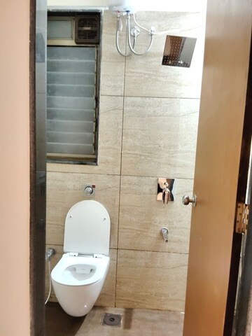 Bathroom in 1.5 BHK Apartment at Chandak 34 Park Estate, Goregaon West – for Rent