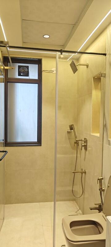 Bathroom in 3 BHK Apartment at Surbhi CHS Andheri West, Andheri West – for Rent