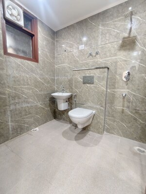 Bathroom in 3 BHK Apartment at Chattarpur – for Rent