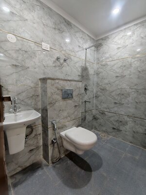 Bathroom in 3 BHK Apartment at Chattarpur – for Rent