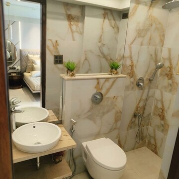 Bathroom in 2 BHK Apartment at Adani Ten BKC, Gandhi Nagar – for Rent