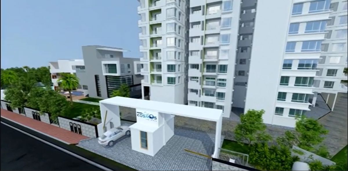 2 BHK + Pooja Room 1235 Sq.Ft. Apartment in Ramky One Kosmos