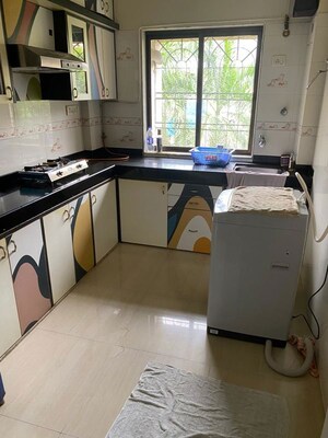 Kitchen in 1 BHK Apartment at HDIL Dheeraj Residency, Goregaon West – for Rent