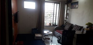 Living Room in 1 BHK Apartment at Lodha Crown Quality Homes, Majiwada – for Rent