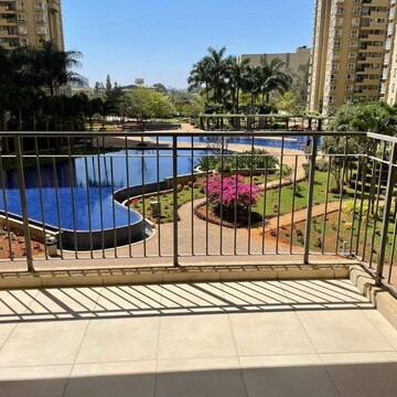 Balcony in 3 BHK Apartment at Bhartiya Nikoo Homes, Kannur – for Rent