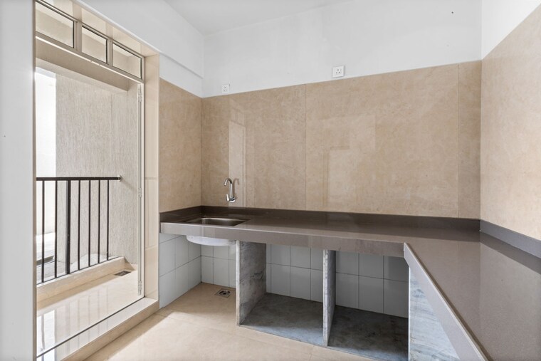 Kitchen, dosti-greenscape 2 Bedroom 804 Sq.Ft. Apartment In Hadapsar Pune 10028456
