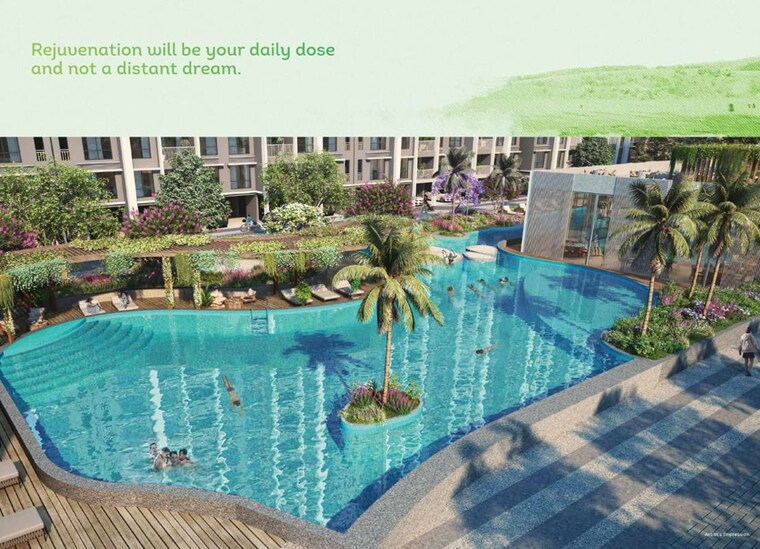 Swimming Pool, dosti-greenscape 3 Bedroom 1082 Sq.Ft. Apartment In Hadapsar Pune 10028502